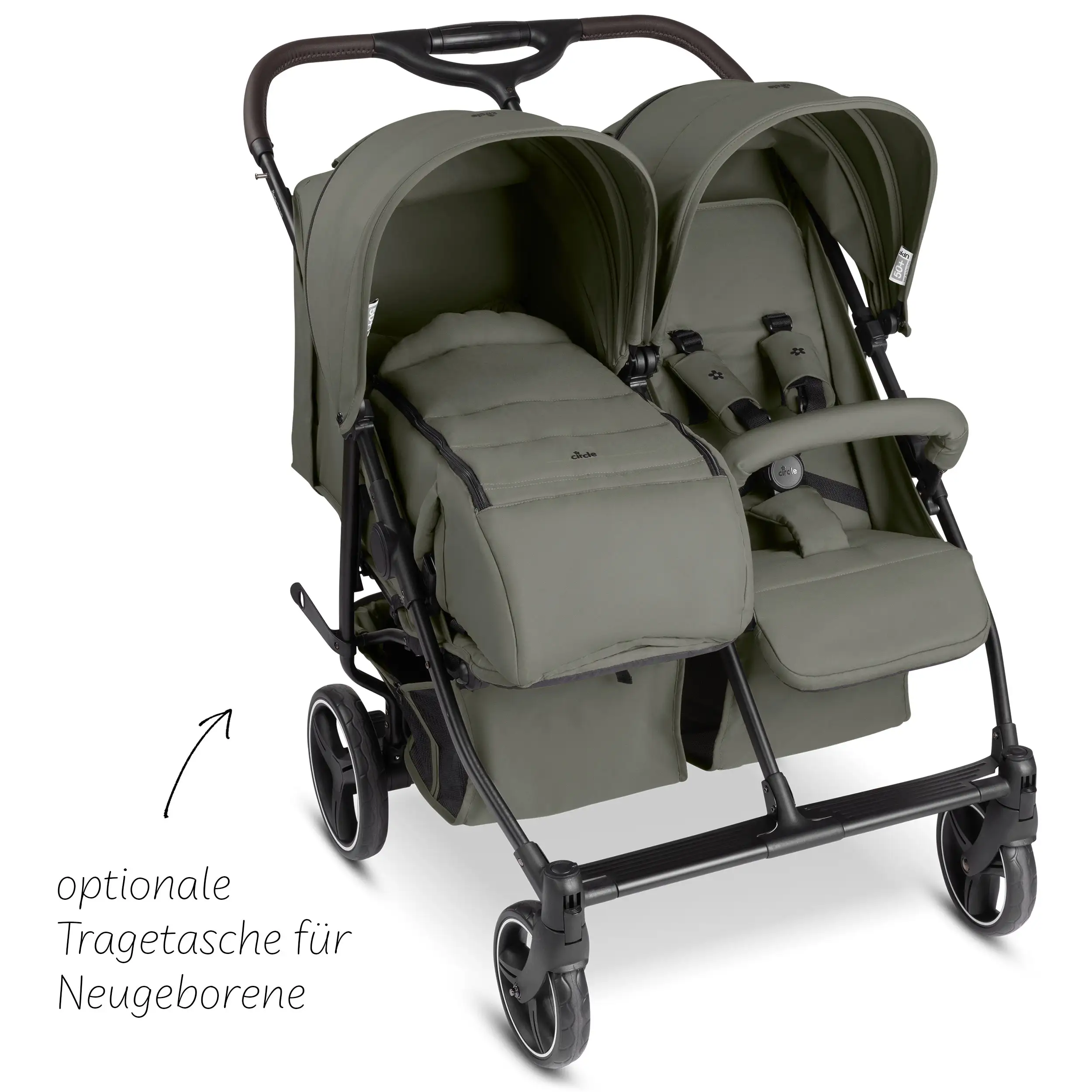 Geschwisterkinderwagen D Two - Wheat