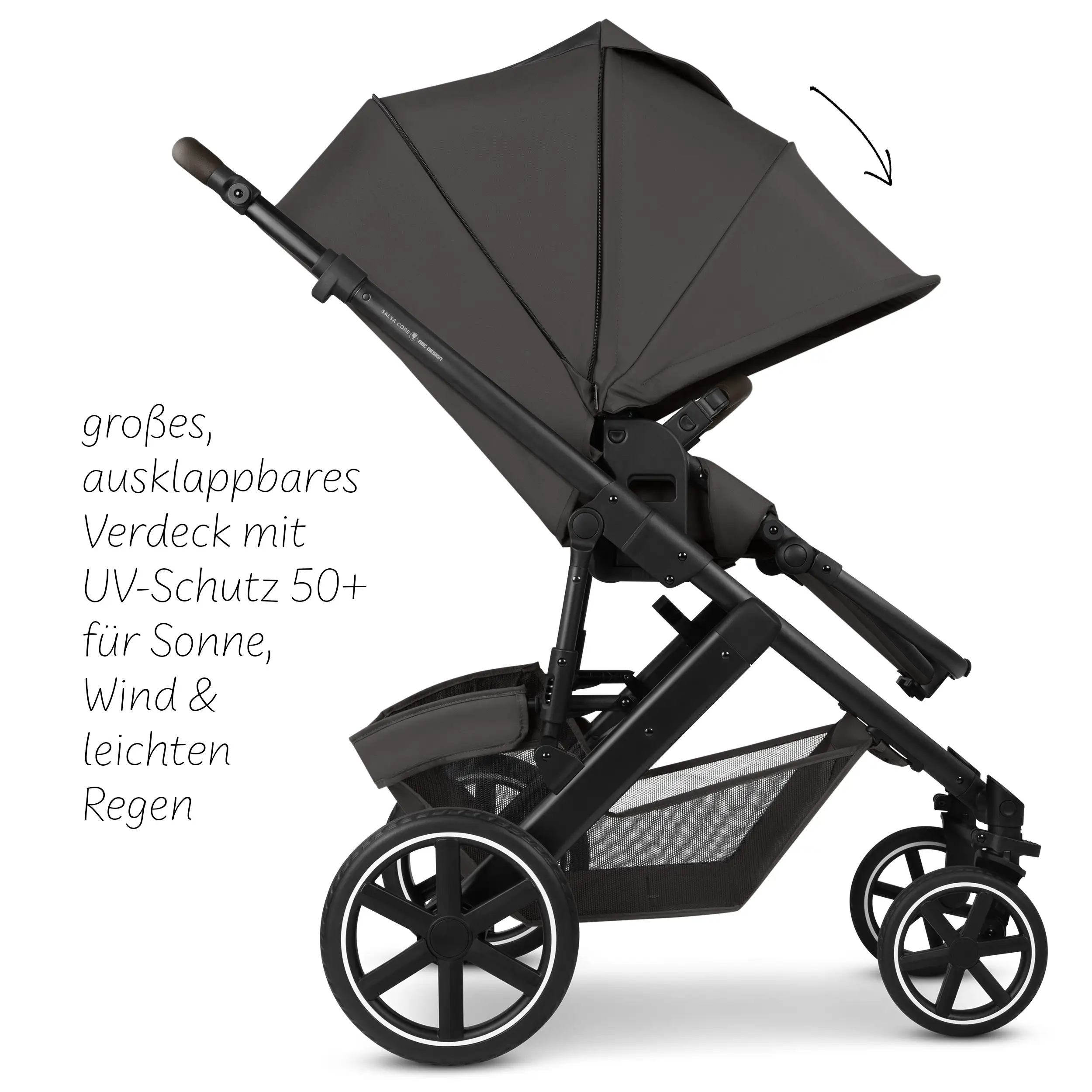 Ensemble poussette 3en1 Salsa Core avec coque auto inclinable Calla - Falcon