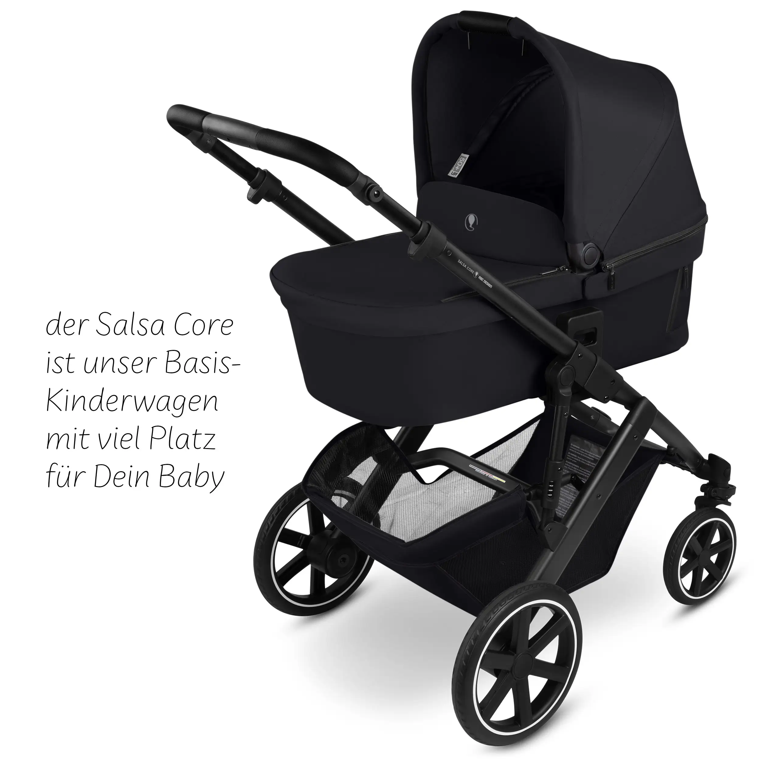 Ensemble poussette 3en1 Salsa Core avec coque auto inclinable Calla - Ink