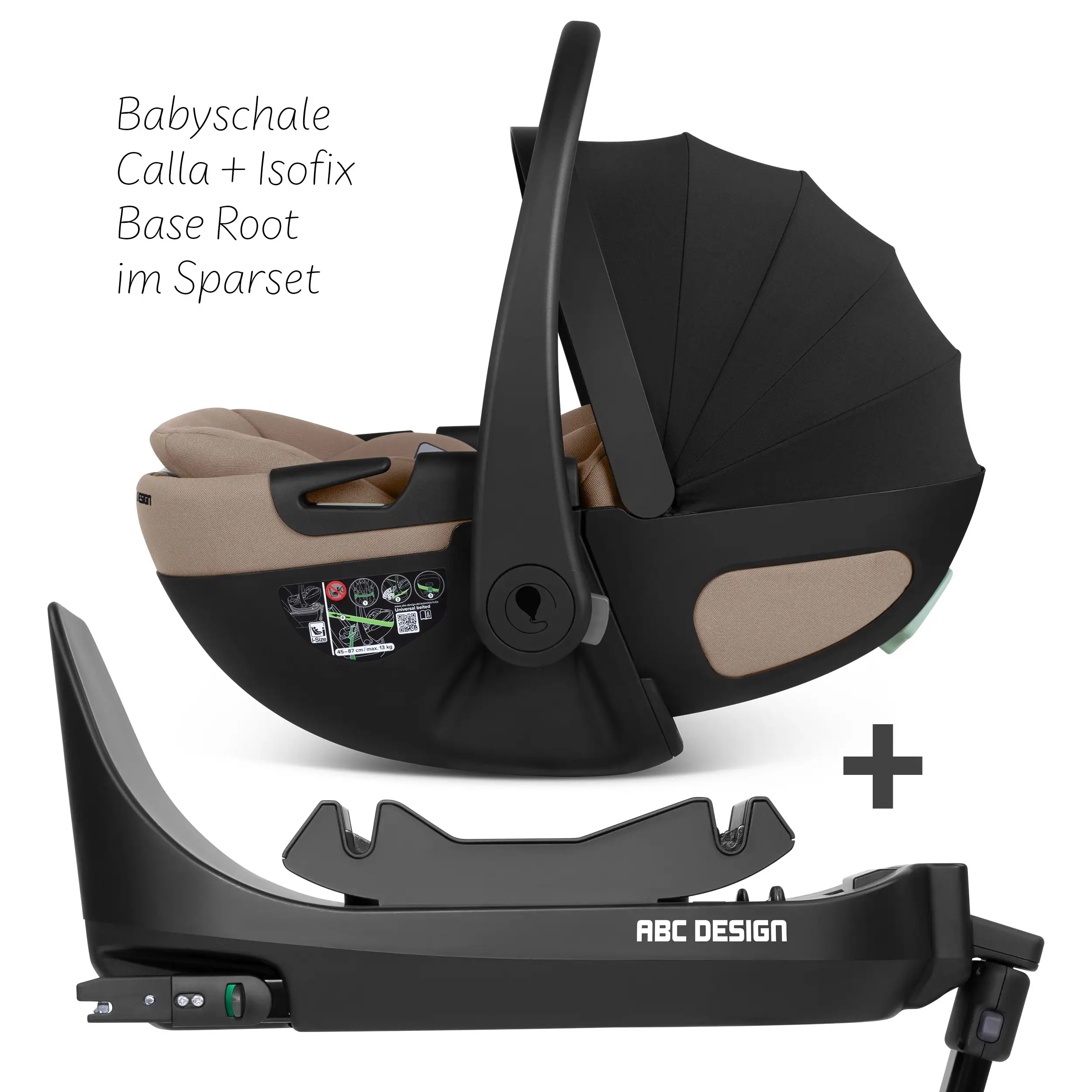 Ovetto Calla i-Size reclinabile incl. base ISOFIX girevole Root
