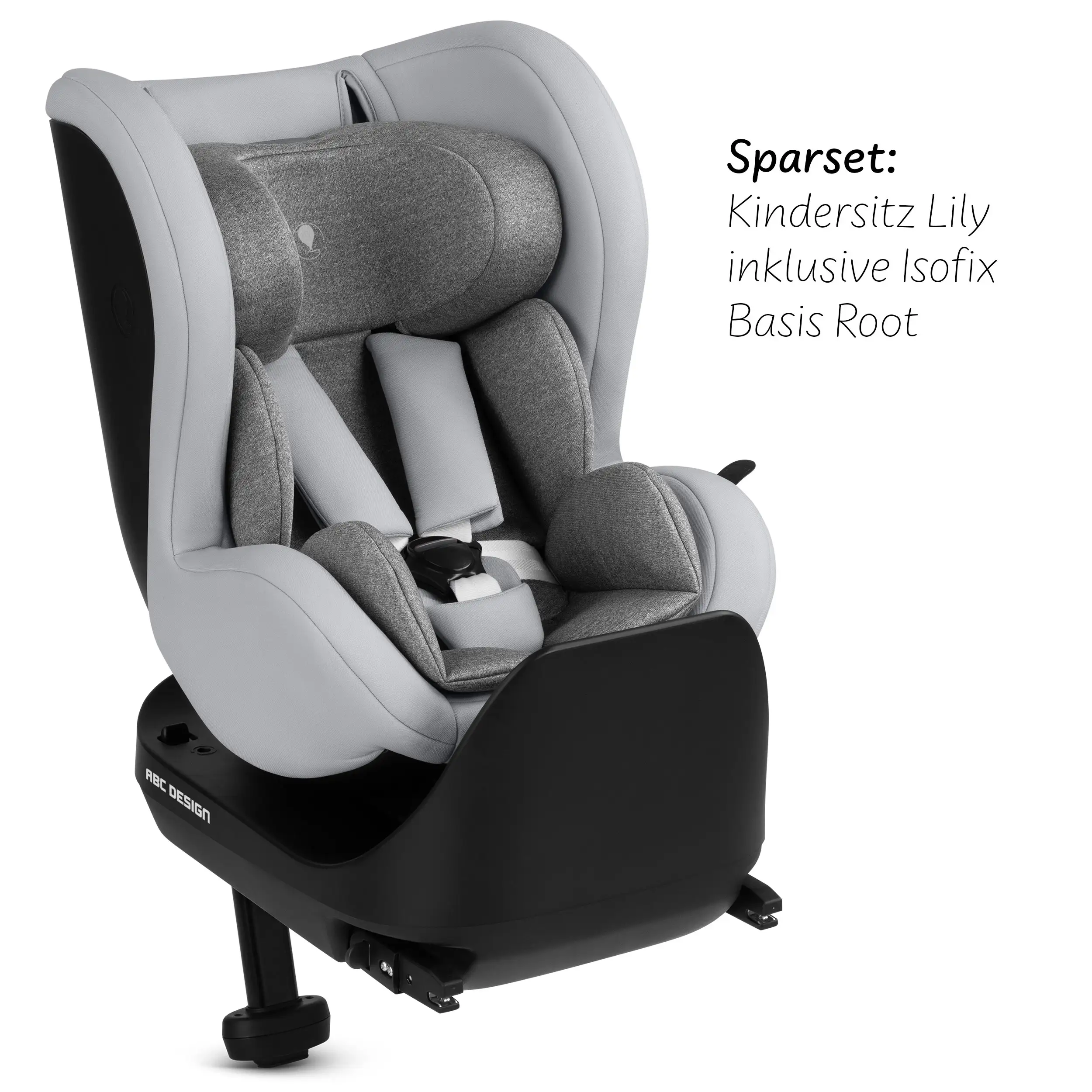 Kindersitz Lily i-Size inkl. drehbarer Isofix Base Root - Pearl