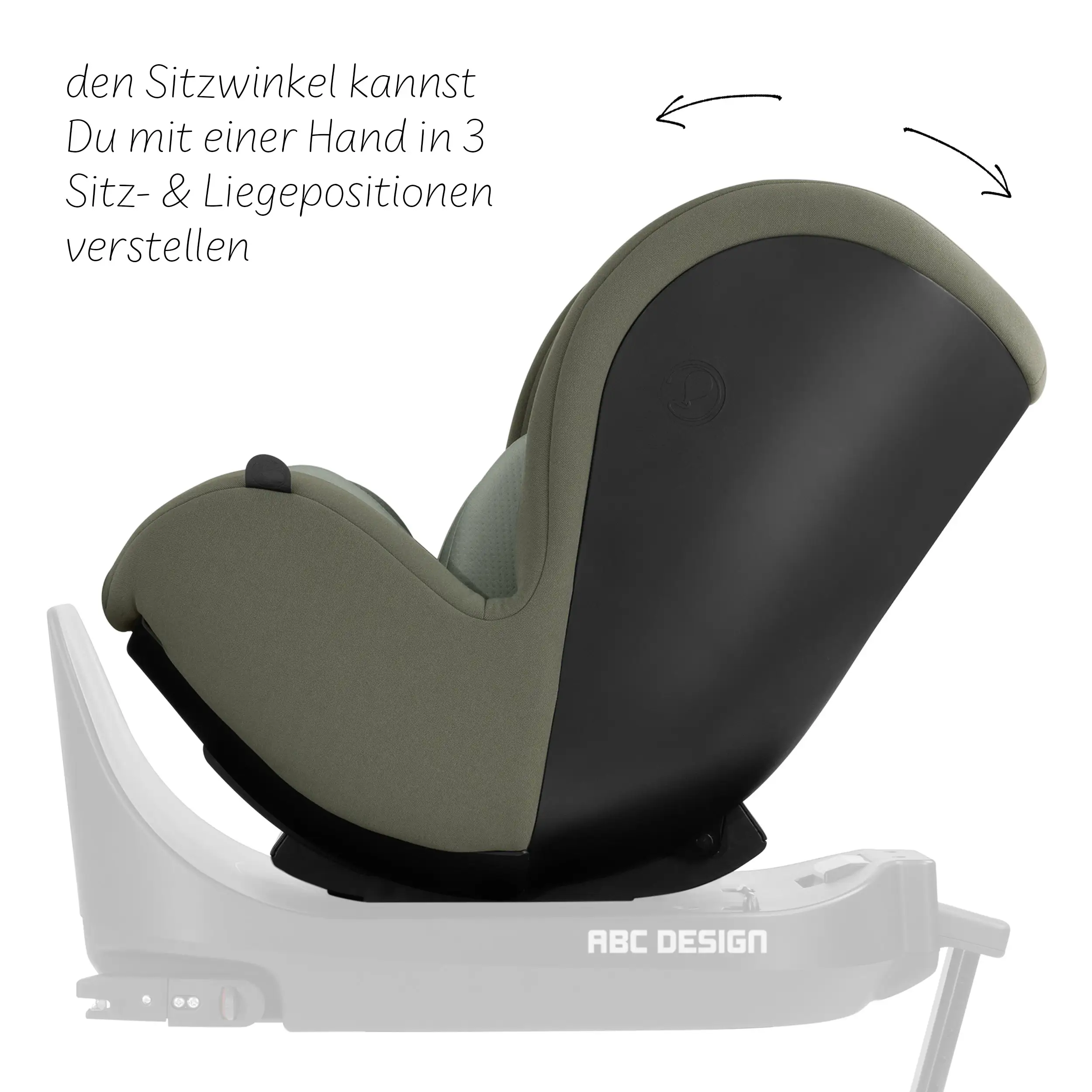 Kindersitz Lily i-Size inkl. drehbarer Isofix Base Root - Sage