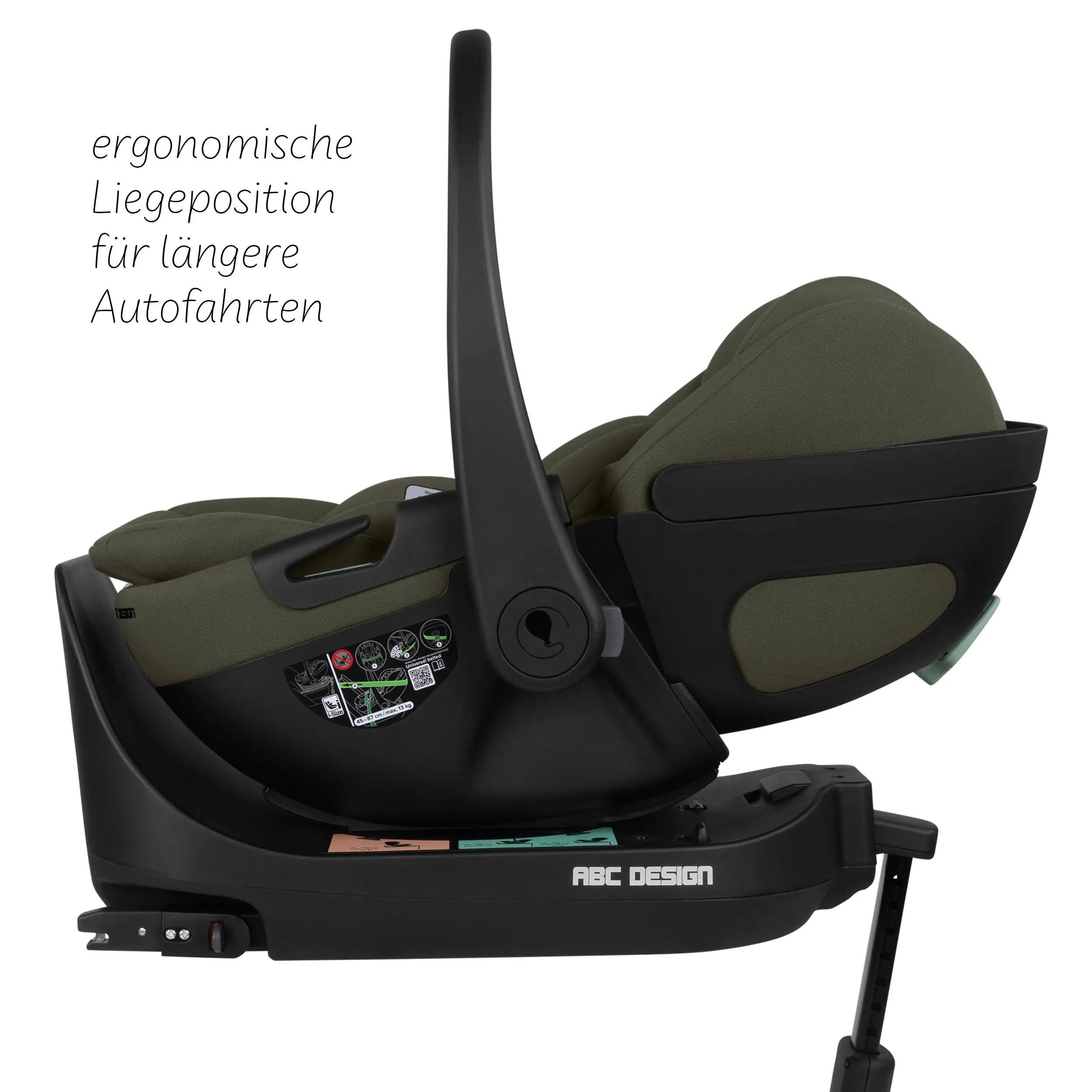 4in1 Kinderwagen-Set Salsa Core inkl. Babyschale Calla mit Liegefunktion & Isofix Base Root - Olive