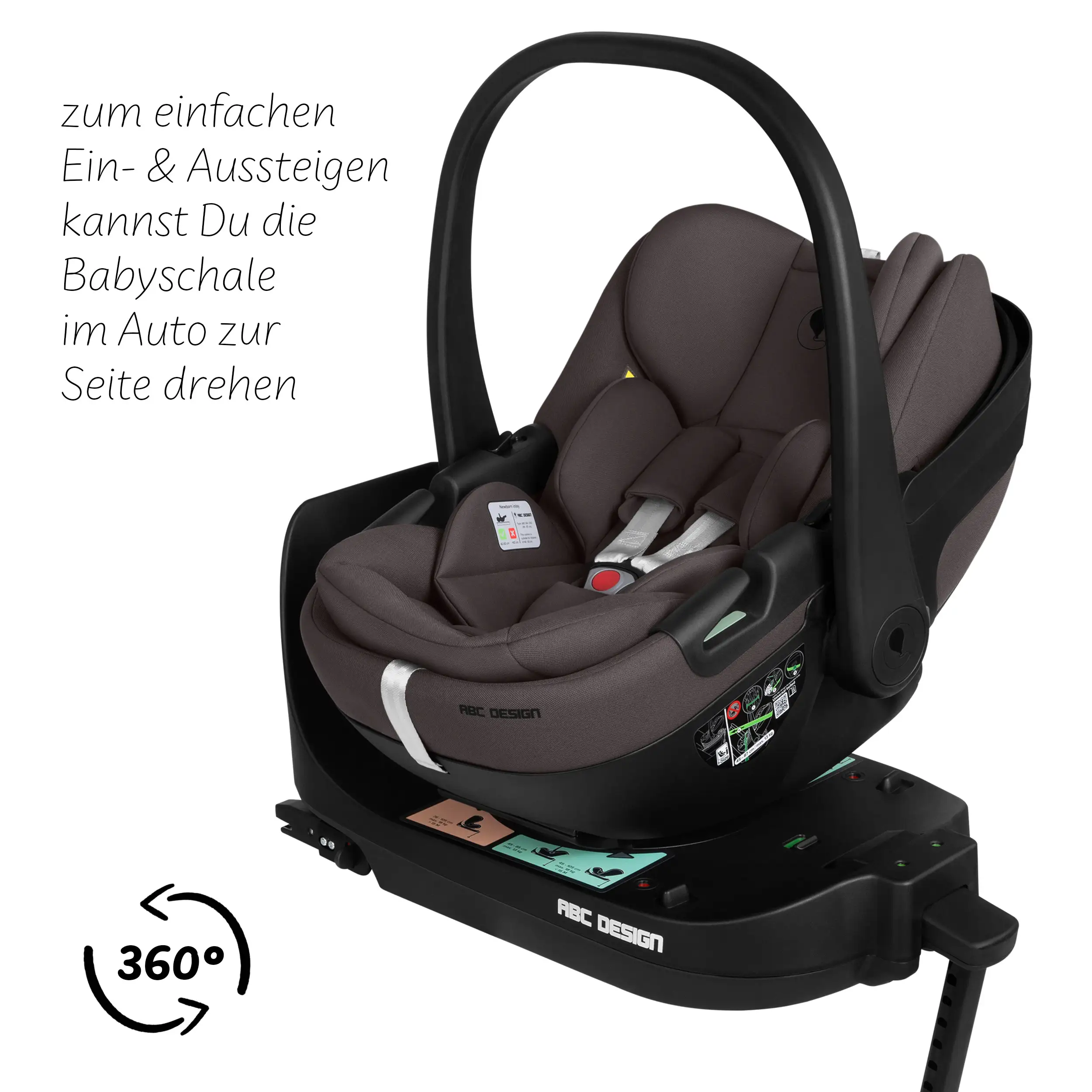 Ensemble poussette 4en1 Salsa Core avec coque auto inclinable Calla et base ISOFIX Root - Falcon