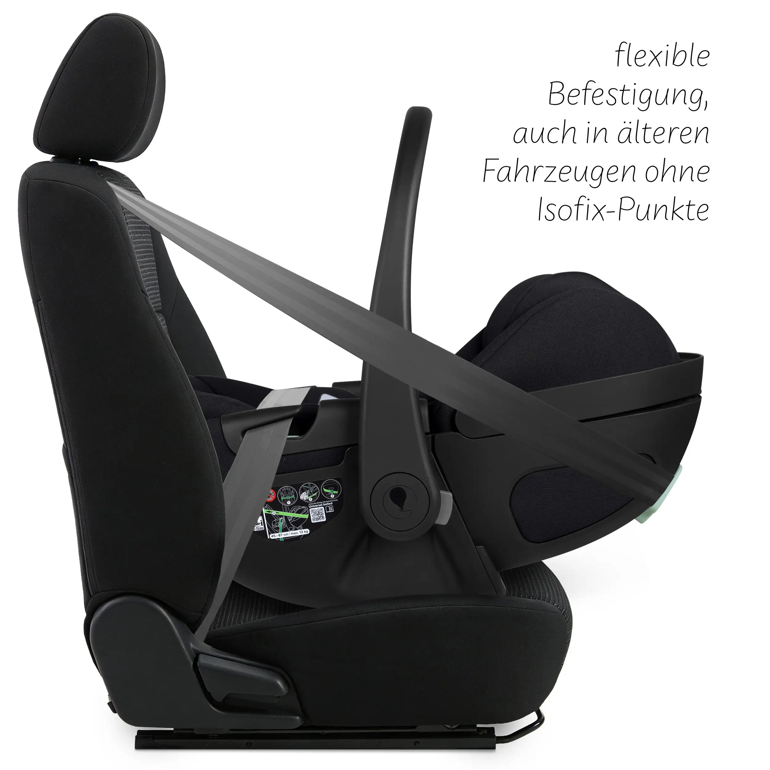 Babyschale mit Liegefunktion Calla i-Size - Ink