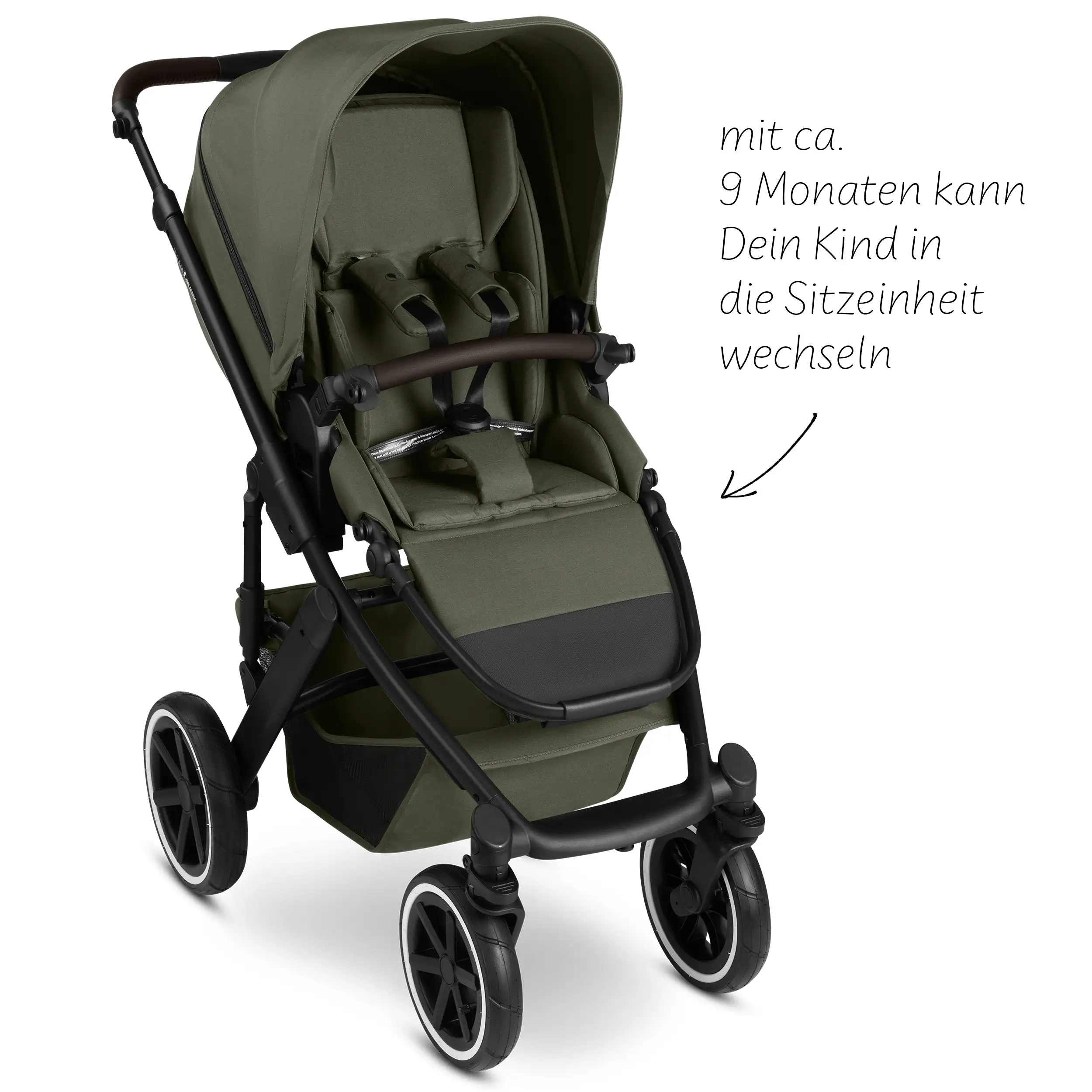 3in1 Kinderwagen-Set Salsa 5 Air - Avocado