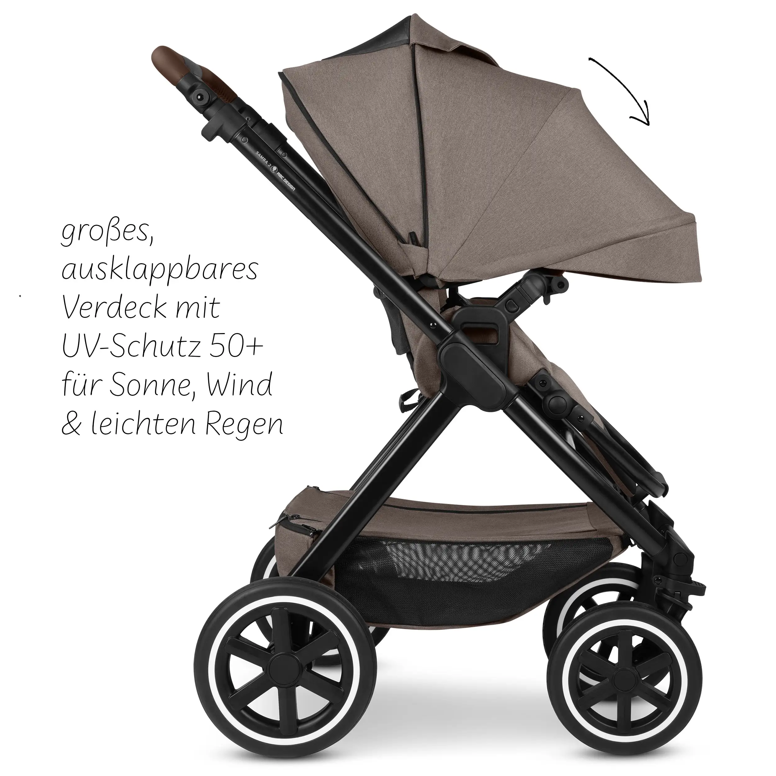Travel System Samba 2 inkl. Babyschale Calla mit Liegefunktion - Nature