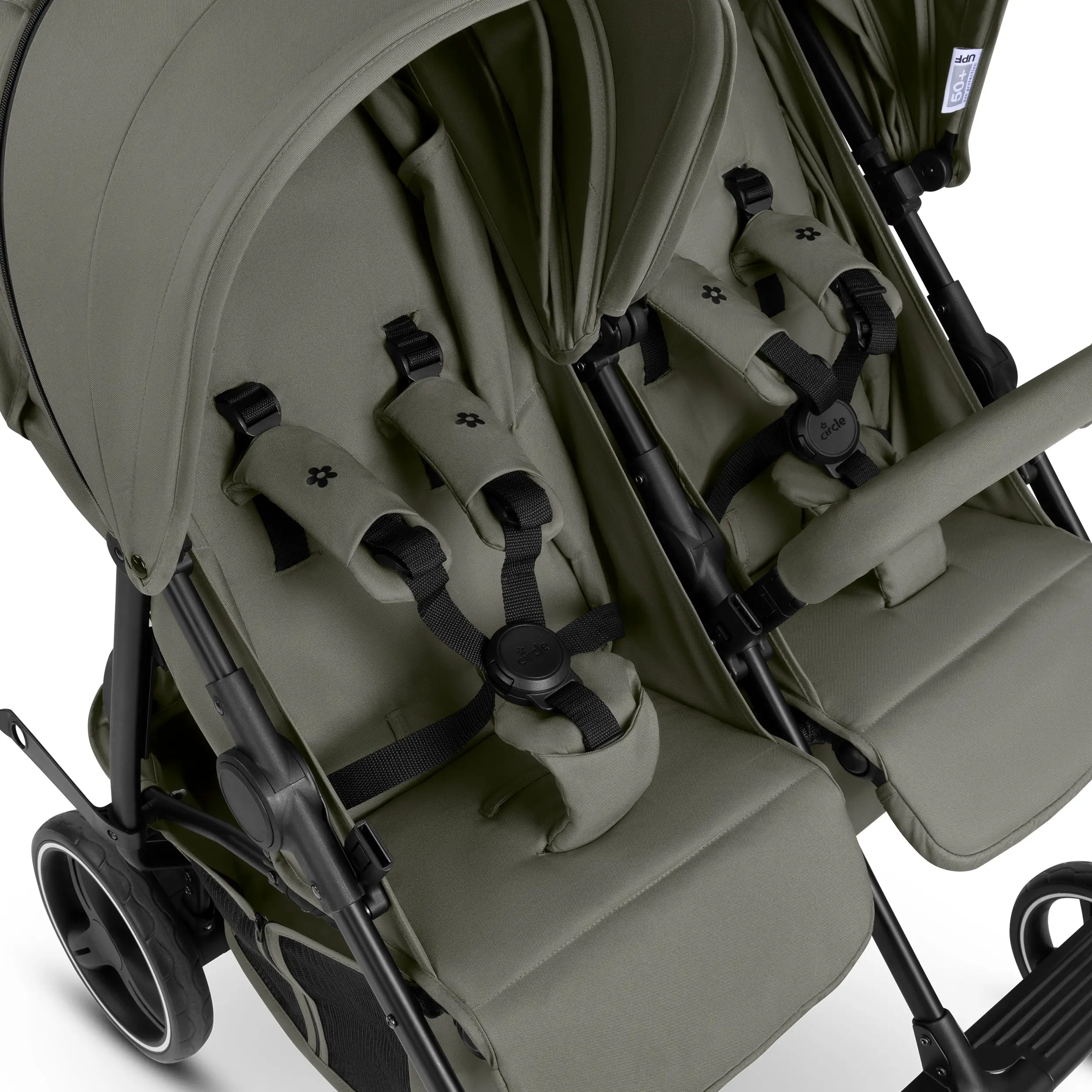 Geschwisterkinderwagen D Two - Wheat