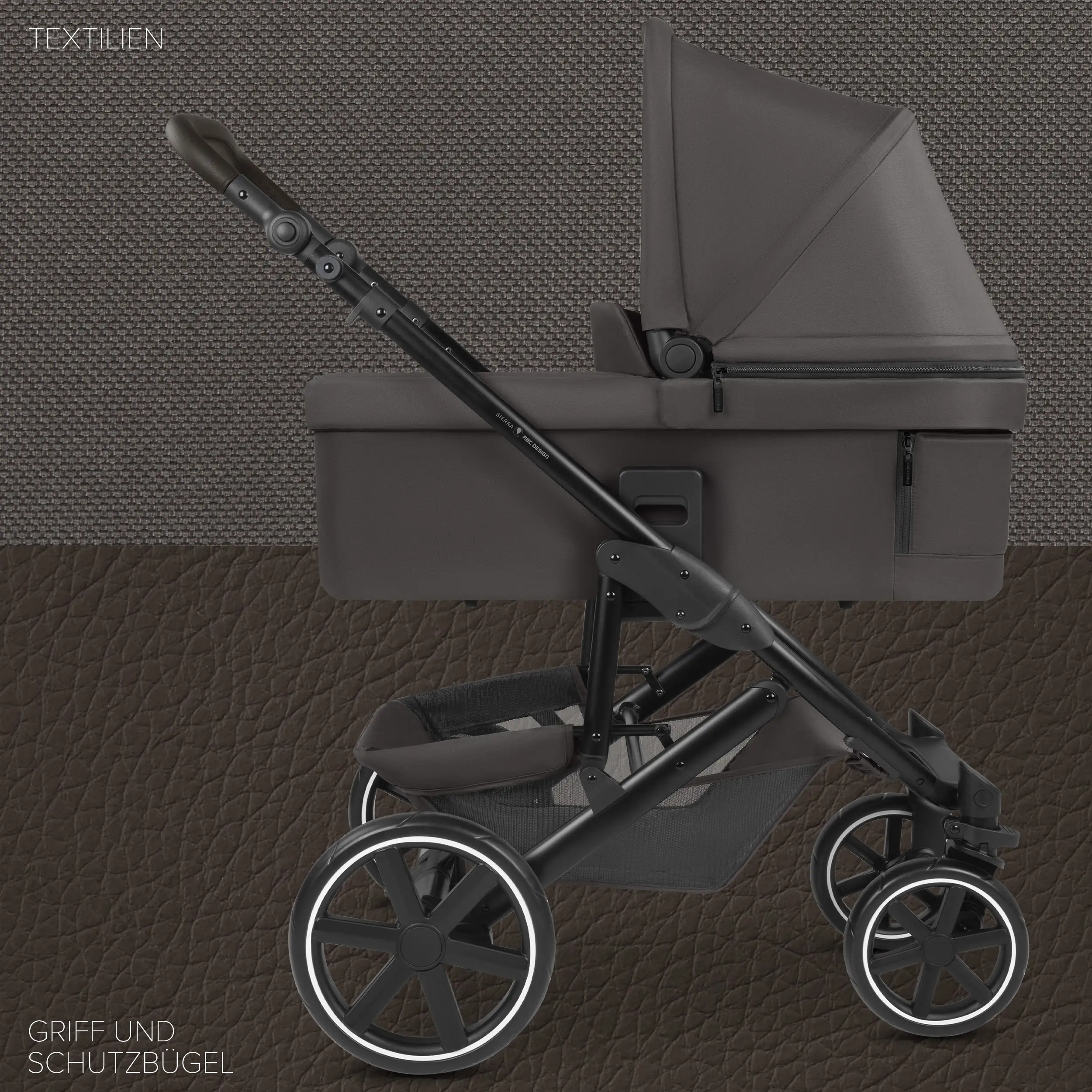 3in1-Kinderwagen-Set Sierra - Nut