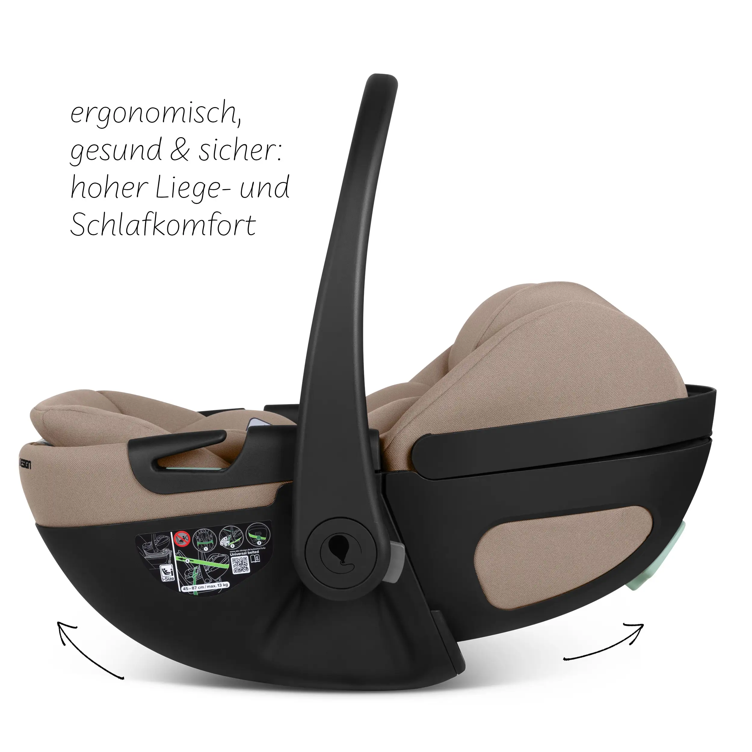 Ovetto Calla i-Size reclinabile incl. base ISOFIX girevole Root